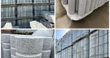 嘉兴 芝麻白花岗岩挡车柱、隔离柱多少钱