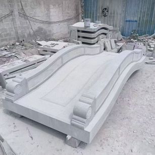 嘉兴 芝麻灰花岗岩园林景观 小石桥