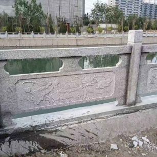 嘉兴 芙蓉白大花桥梁、河道，石材栏杆、围栏、护栏