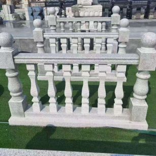 嘉兴 别墅石材栏杆特写