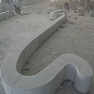 嘉兴 花岗岩整石坐凳拼装