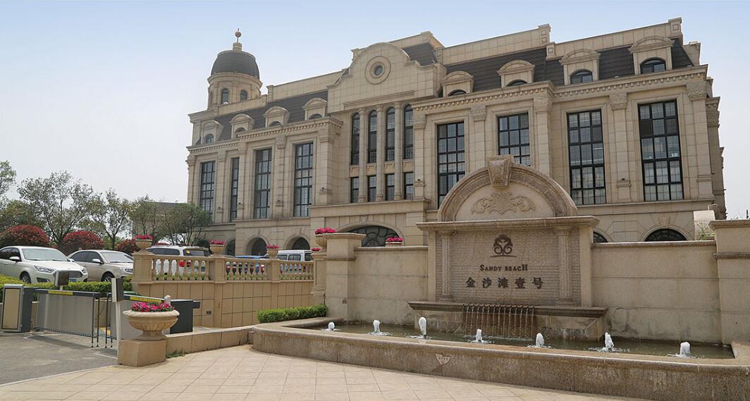 嘉兴花岗岩黄金麻建筑外墙干挂案例