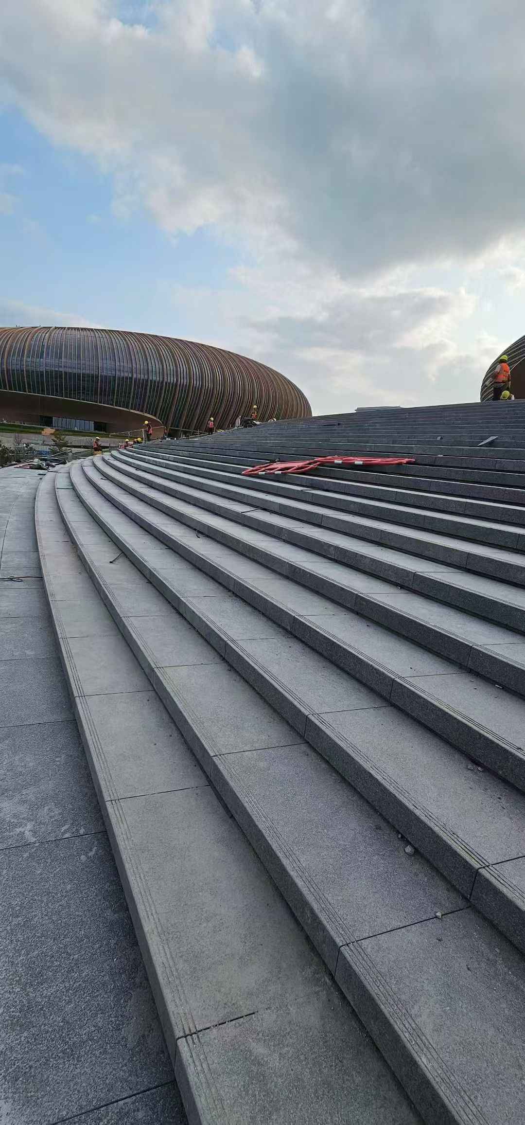 嘉兴 弧形整石台阶铺装效果图