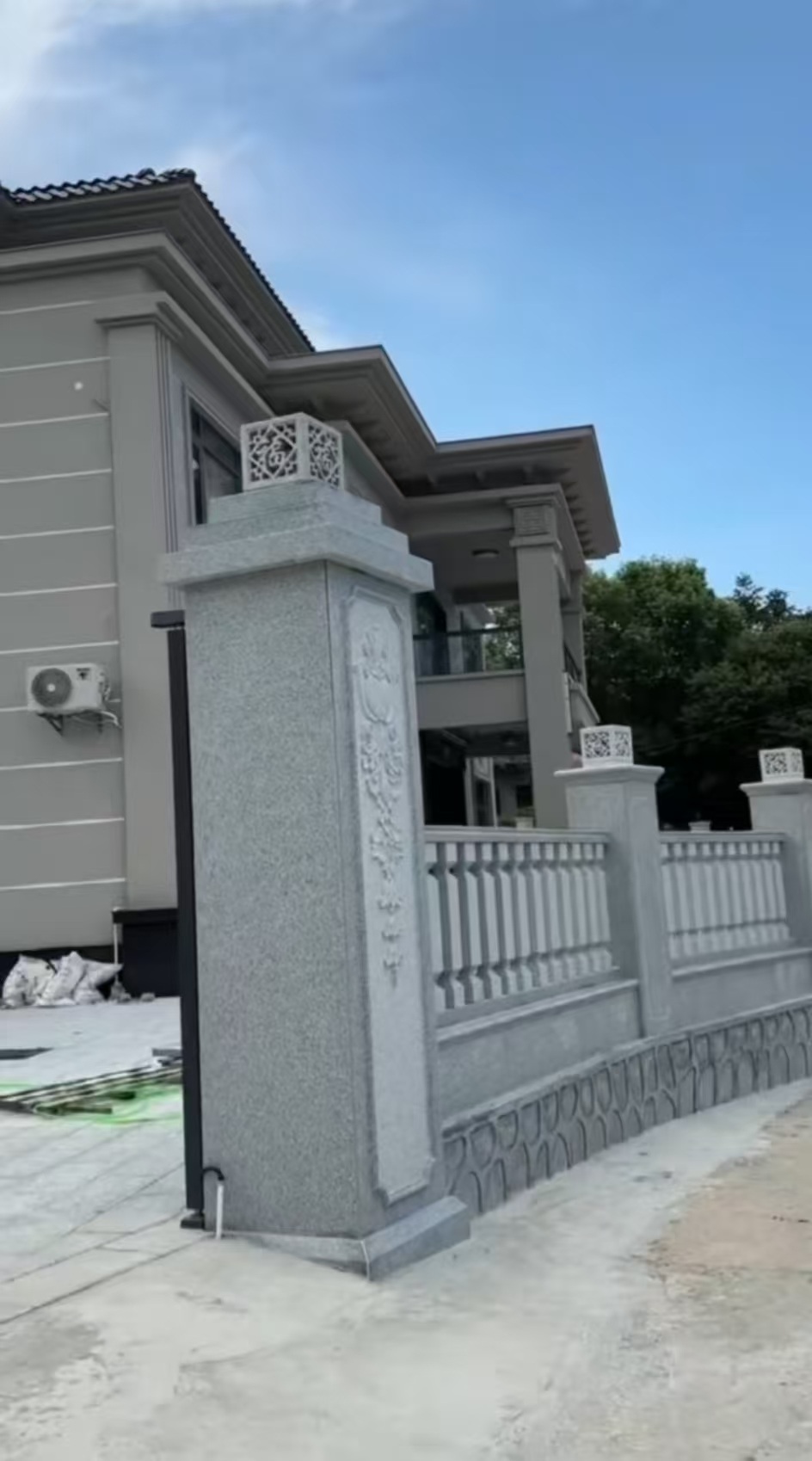 嘉兴 芝麻白别墅围墙栏杆，私人订制