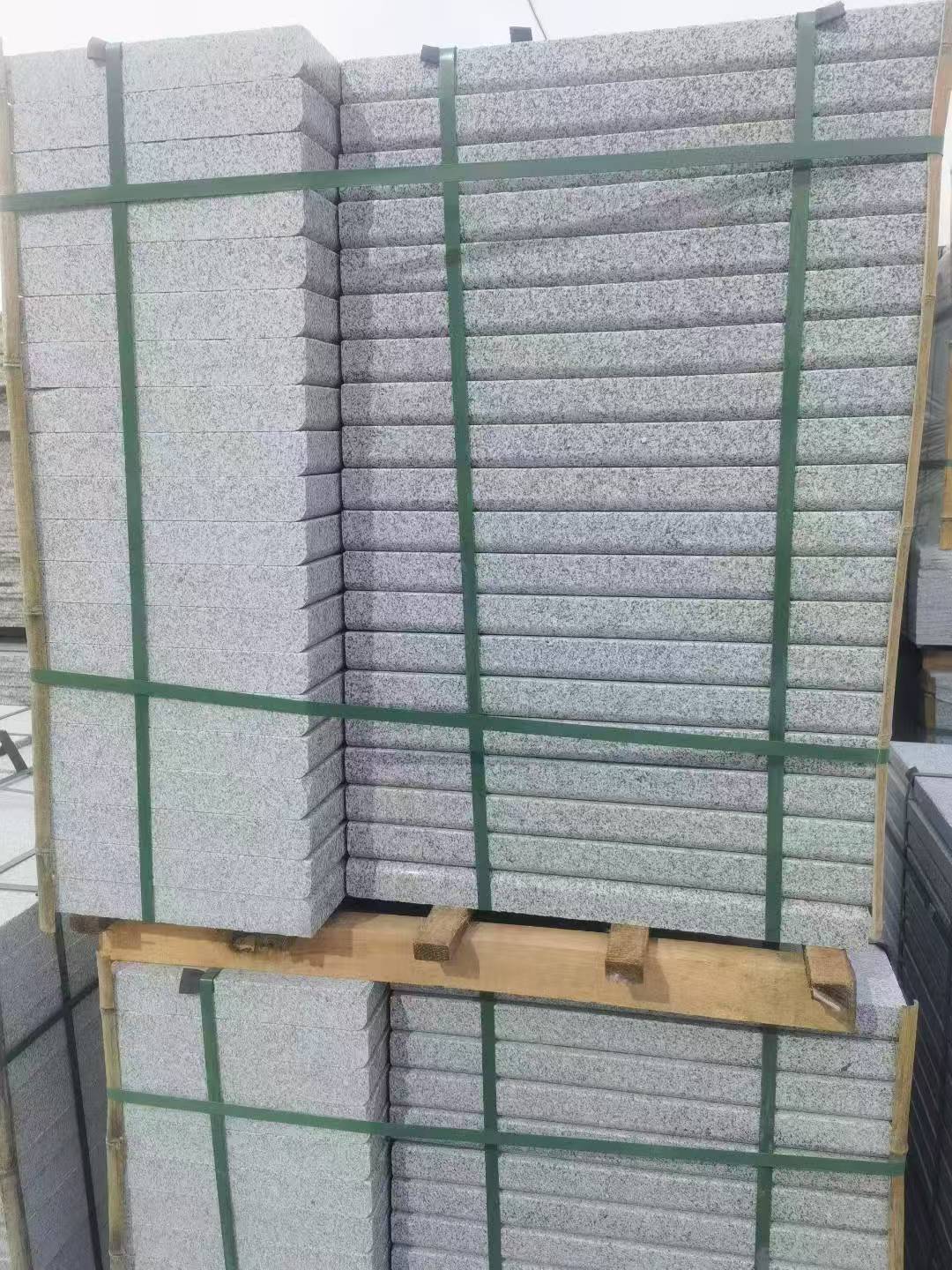 嘉兴 5公分芝麻白，倒斜角，室外楼梯踏步