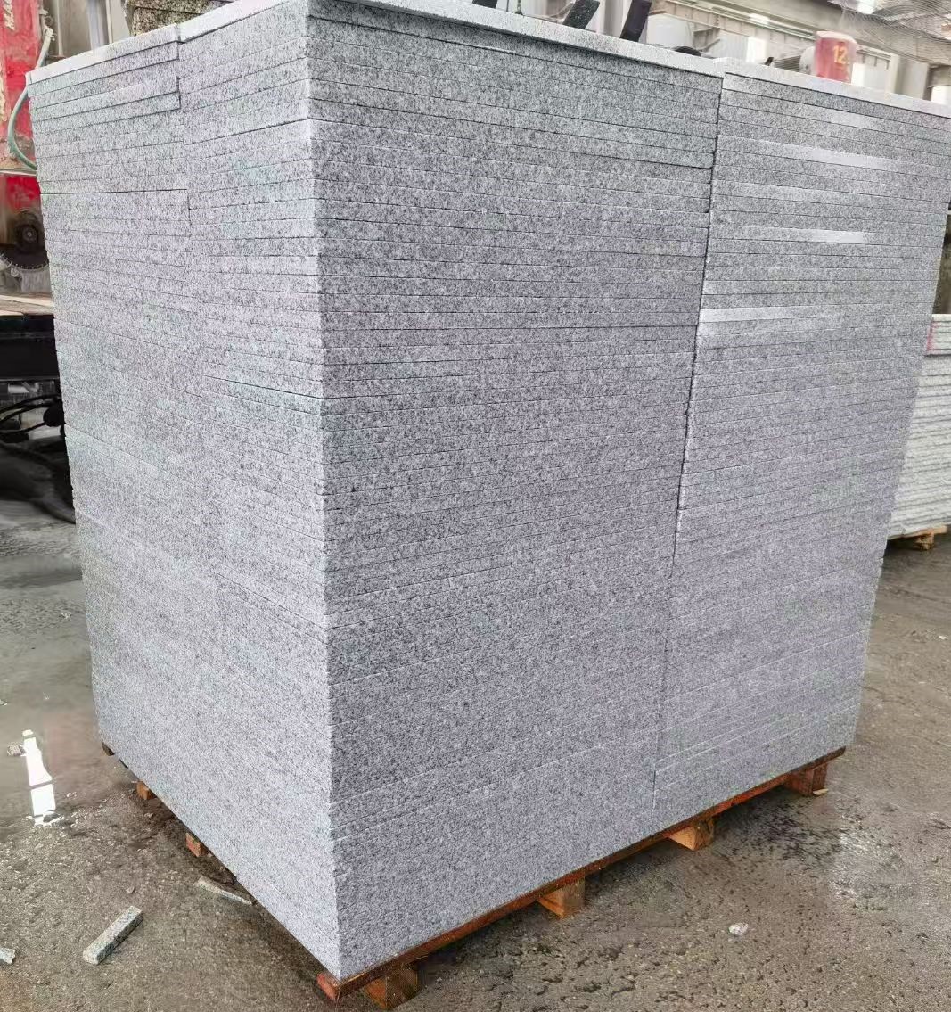 嘉兴 火烧面地铺石，街道广场园林市政工程板，1.8~5.0厚均有现货