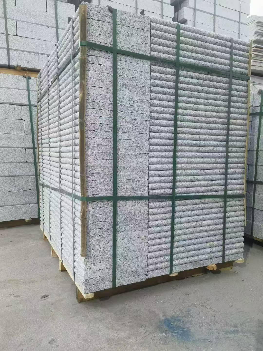 嘉兴 芙蓉白3公分厚磨圆边、拉槽，楼梯踏步